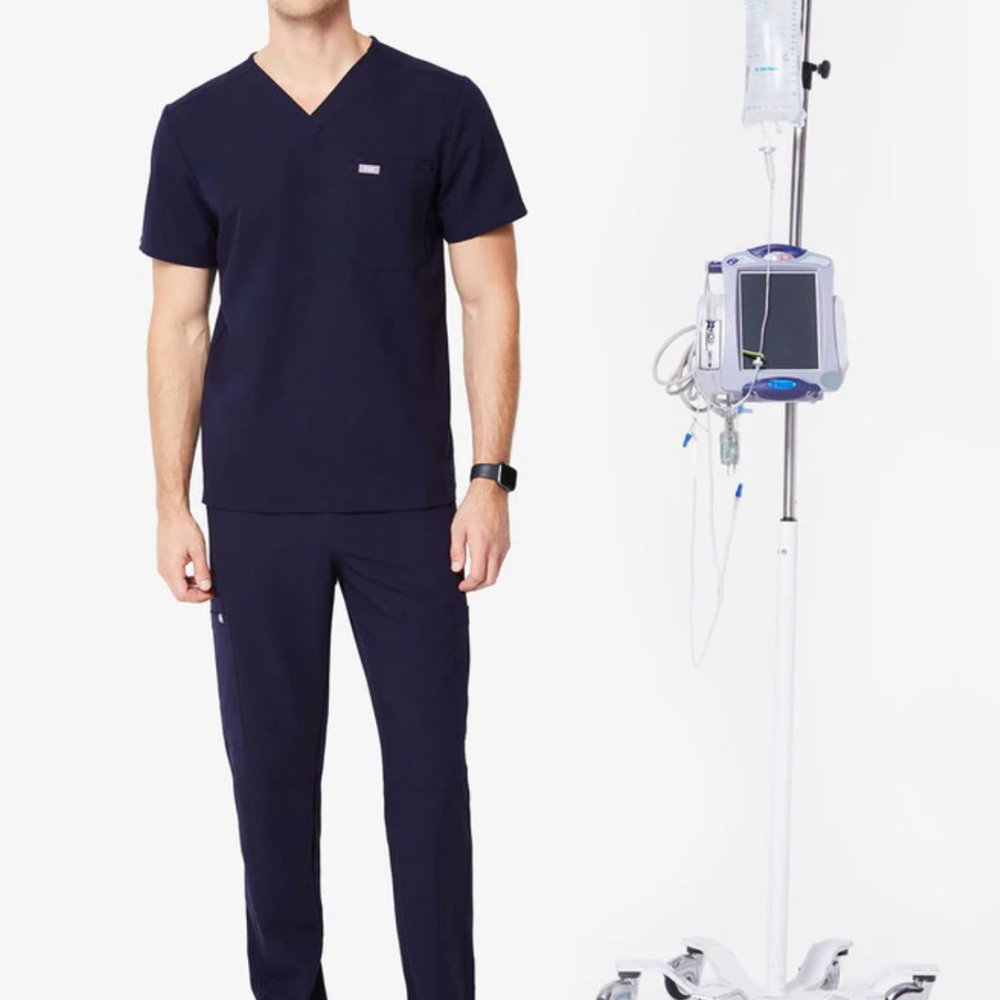 Figs Men Navy Scrub Set